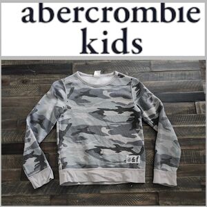 abercrombie kids camouflage sweatshirt boys size small